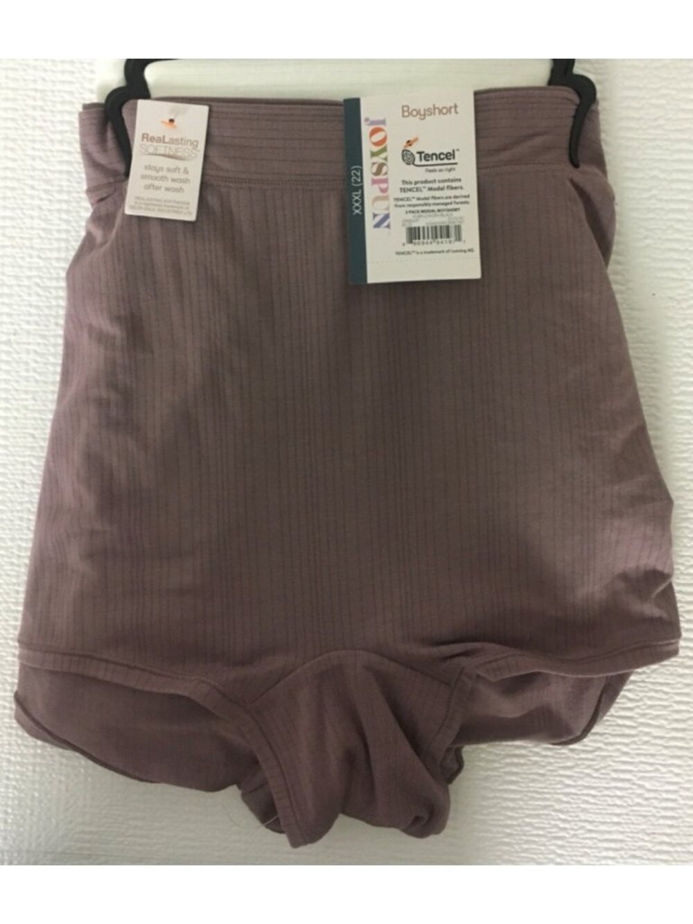 Joyspun Modal Boy Short Underwear 3 Pack Size XXL 22 Purple Cream Black New
